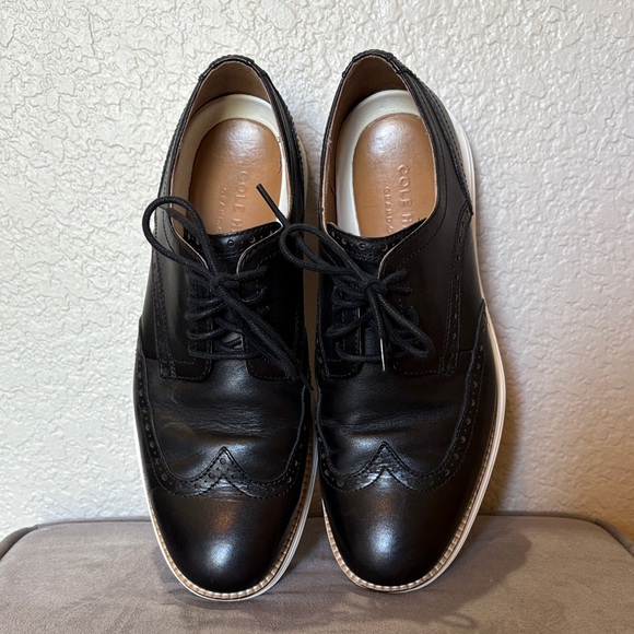 Cole Haan Black Original Grand Wing  Oxford Shoes